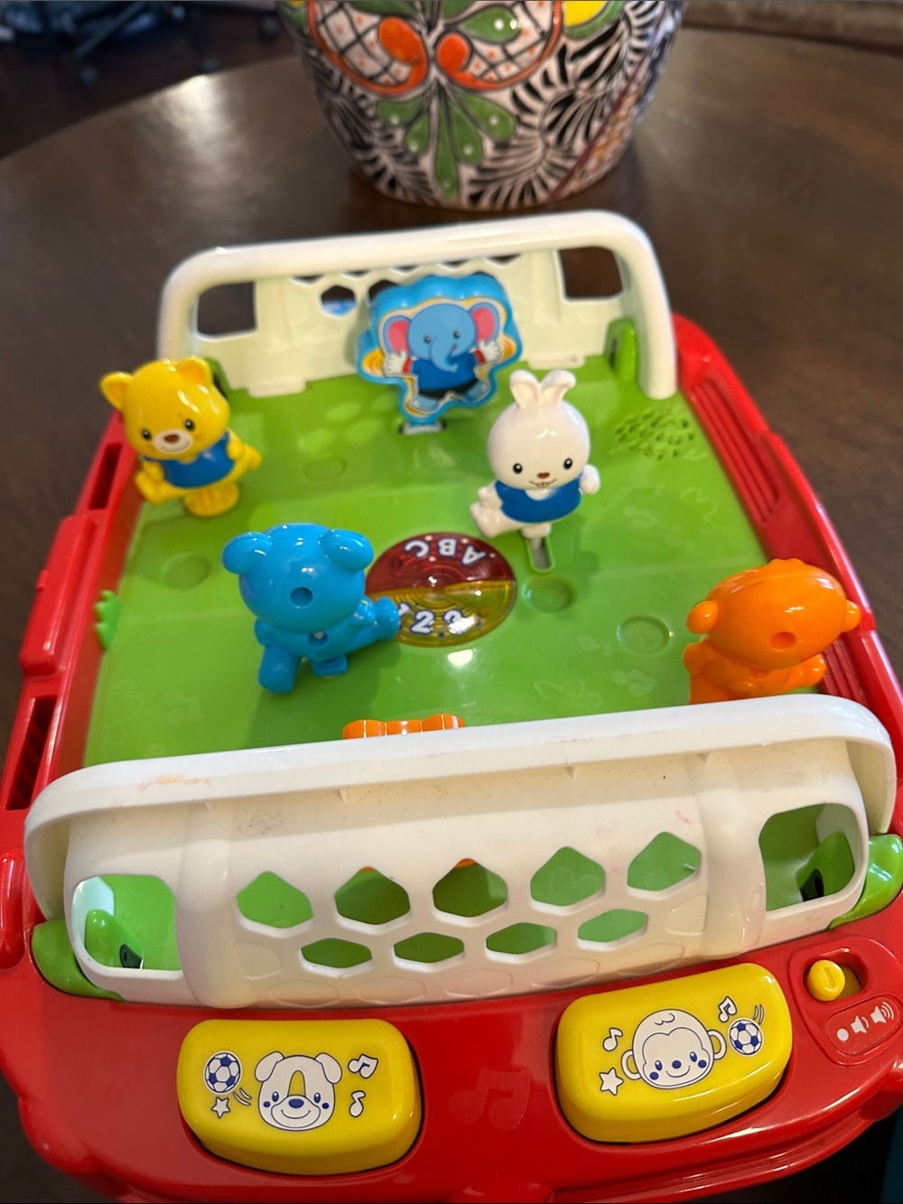 Interactive Red and Green Animal Playset for Early Learning